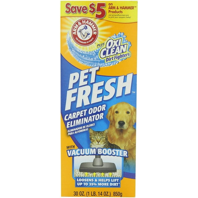 Arm & Hammer Pet Fresh Carpet Odor Eliminator, 30 Oz Pack of 6