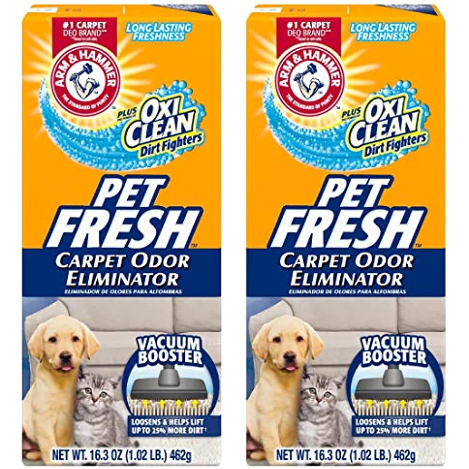 Arm & Hammer Pet Fresh Carpet Odor Eliminator Plus Oxi Clean Dirt