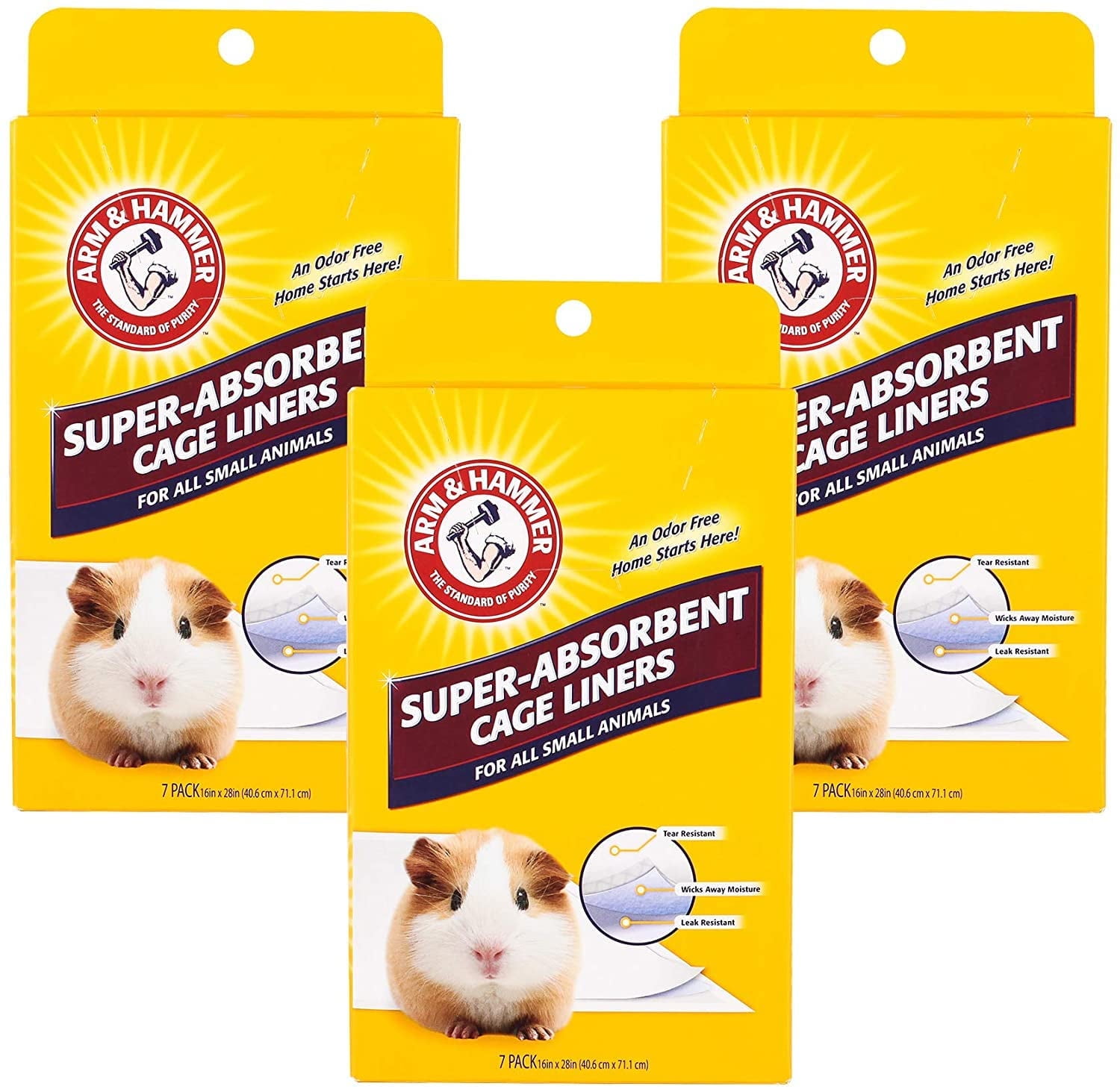 Picture of Arm & Hammer for Pets Super Absorbent Cage Liners for Guinea Pigs ...