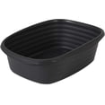 thumbnail image 1 of Arm & Hammer Plastic Open Top Cat Litter Box, Small Pan, Recycled Materials, Black, 1 of 7