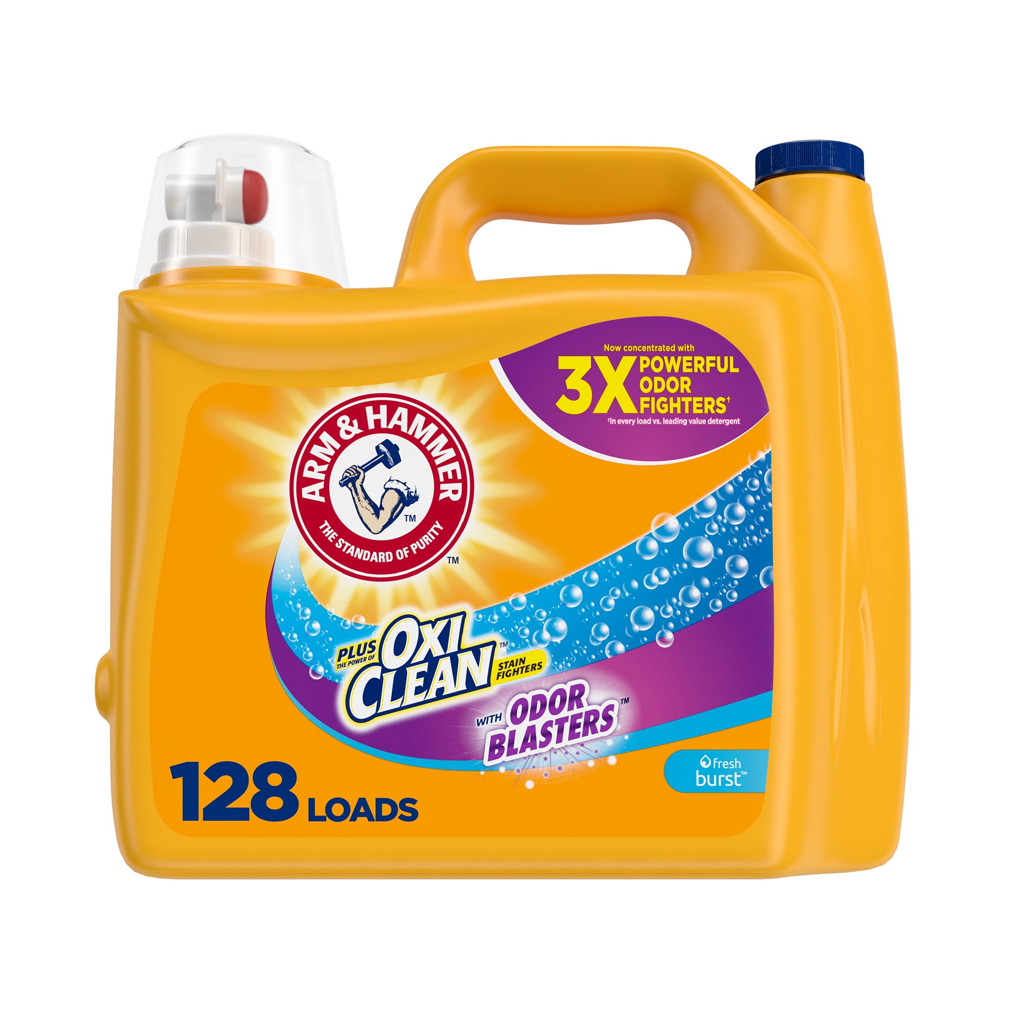 Arm & Hammer Plus OxiClean Odor Blaster Fresh Burst, 128 Loads Liquid