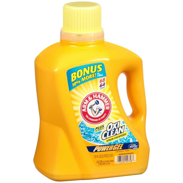 Arm & Hammer™ Plus OxiClean® Power Gel Liquid Laundry Detergent 121 fl. oz. Plastic Jug
