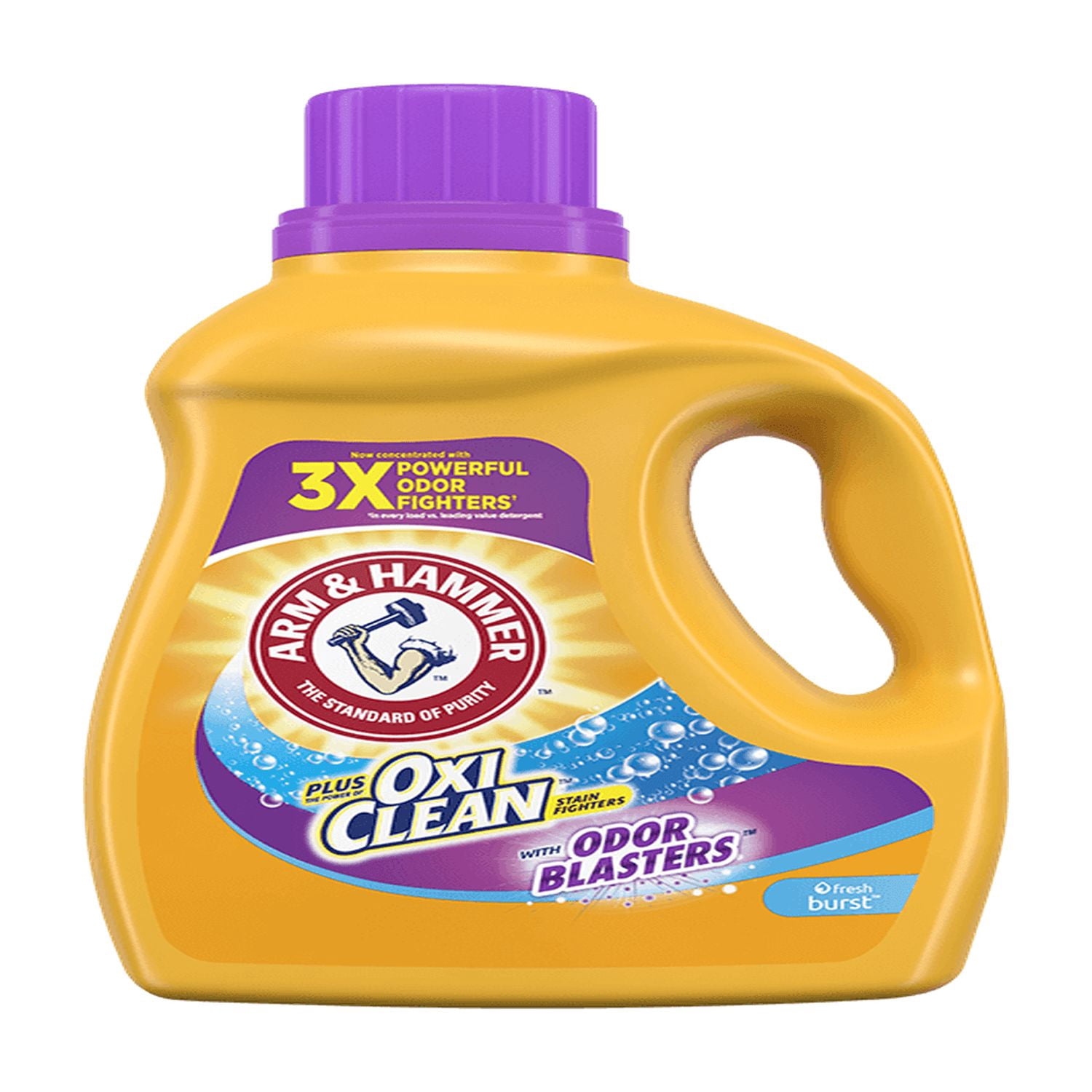 Arm & Hammer Plus OxiClean with Odor Blasters Laundry Detergent – 1 Pack bottle  (32.5 fl oz / 25 Loads)