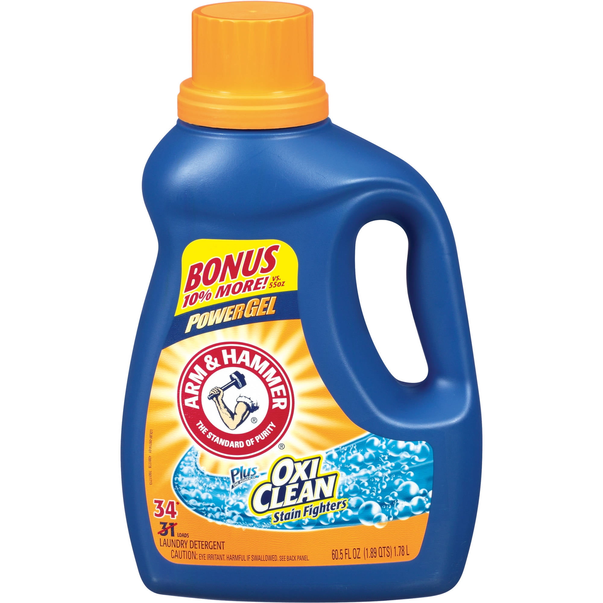Arm & Hammer Power Gel Liquid Laundry Detergent Plus OxiClean Stain