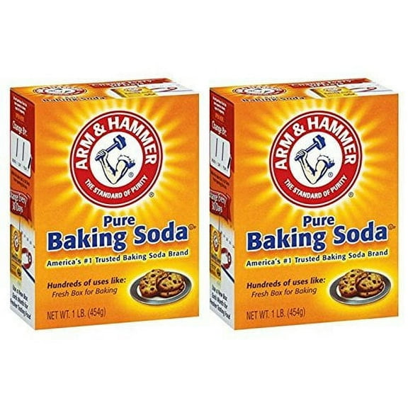 Arm & Hammer Pure Baking Soda 1 lb. Box (Pack of 2)