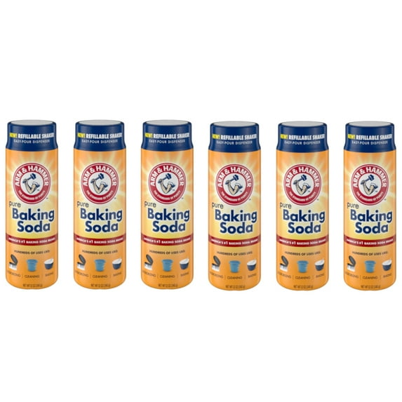 Arm & Hammer Baking Soda Shaker, 12 Oz (Pack of 6)