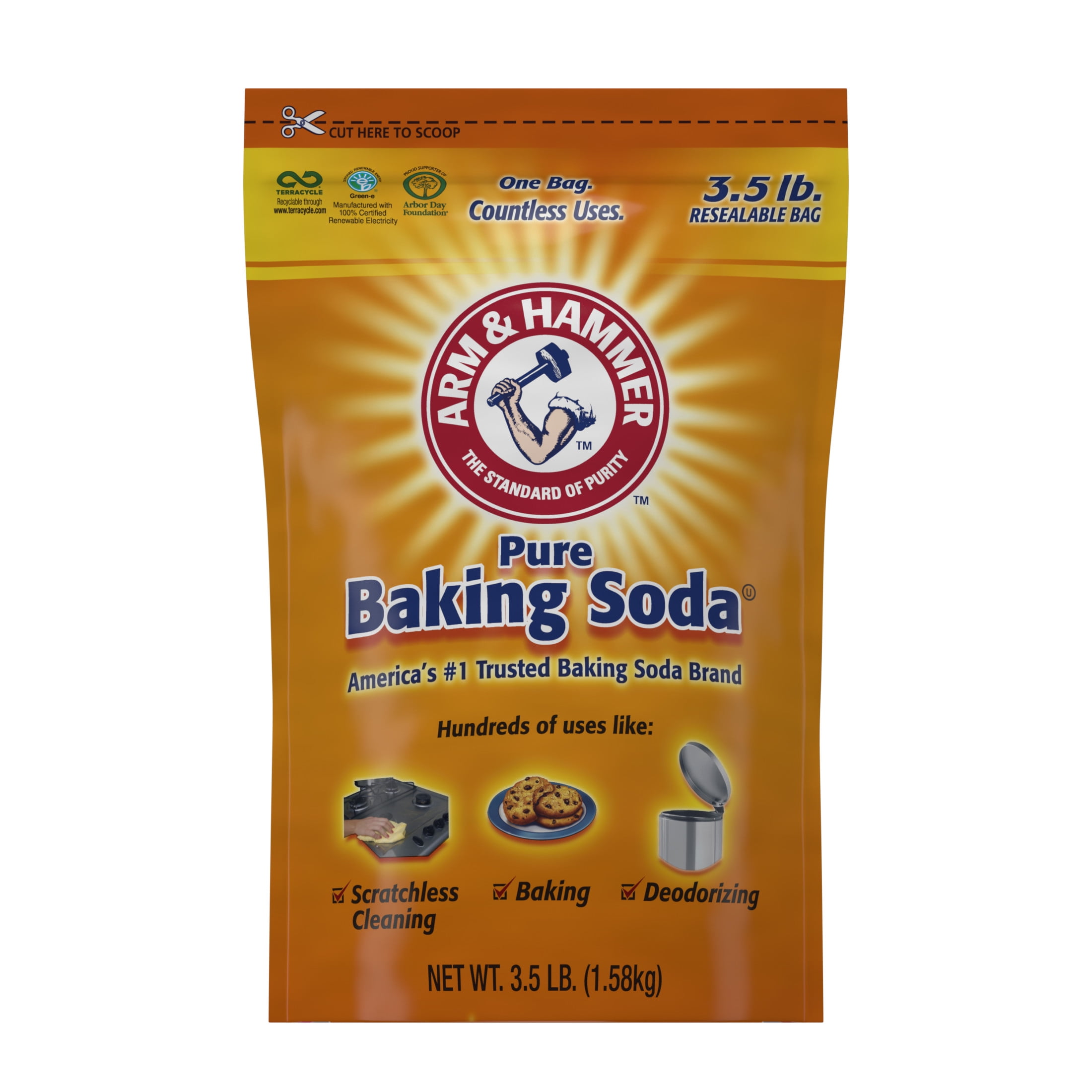 Arm \u0026 Hammer Pure Baking Soda, 3.5 lbs