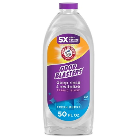 ARM & HAMMER Odor Blasters Deep Rinse and Revitalize Fabric Rinse, Fresh Burst, 50 fl oz