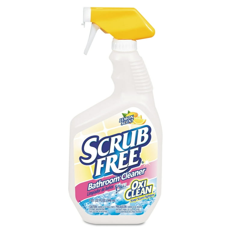 Scrub Free Soap Scum Remover, Lemon, 32 oz Spray Bottle, 8/Carton Scrub Free Soap Scum Remover, Lemon, 32 oz Spray Bottle, 8/Carton