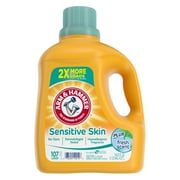 Arm Hammer Sensitive Skin Plus Fresh Scent, 107 Loads Liquid Laundry Detergent, 144.5 Fl oz