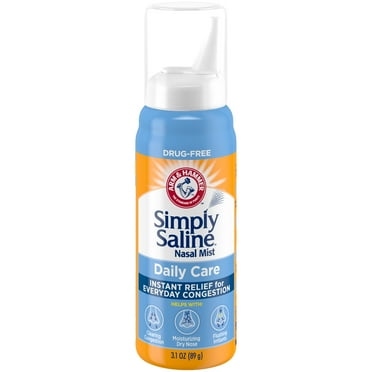 Simply Saline Nasal Mist, Instant Relief for Everyday Congestion, 3.1 oz