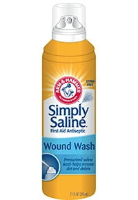 Arm \u0026 Hammer Simply Saline Wound Wash, 7.1 oz. (Pack of 4)