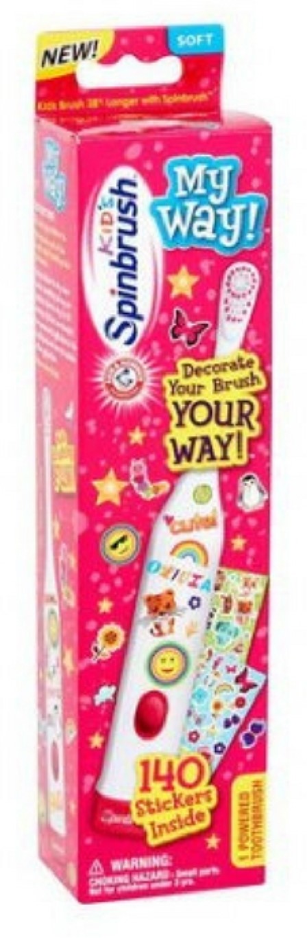 Arm & Hammer Spinbrush Kids Electric Battery Toothbrush, My Way!, 1 count - image 1 of 4