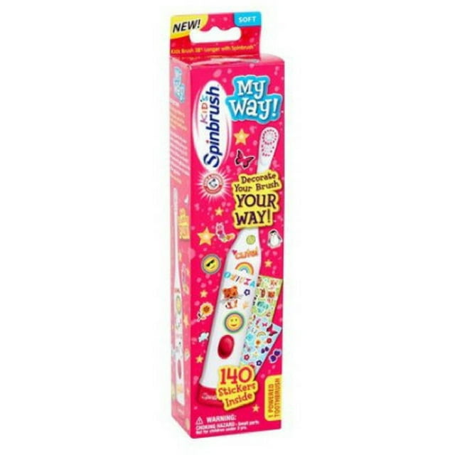 Arm & Hammer Spinbrush Kids Electric Battery Toothbrush, My Way!, 1 count