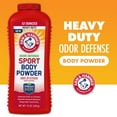 Arm & Hammer Adult Sport Body Powder, Baking Soda Scented for Odor