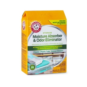 Arm & Hammer Desiccant Type Disposable Moisture Absorber and Odor Eliminator, 10.5 oz Pouch