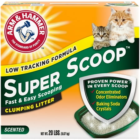 ARM & HAMMER Super Scoop Clumping Litter Fresh Scent, 20 lb