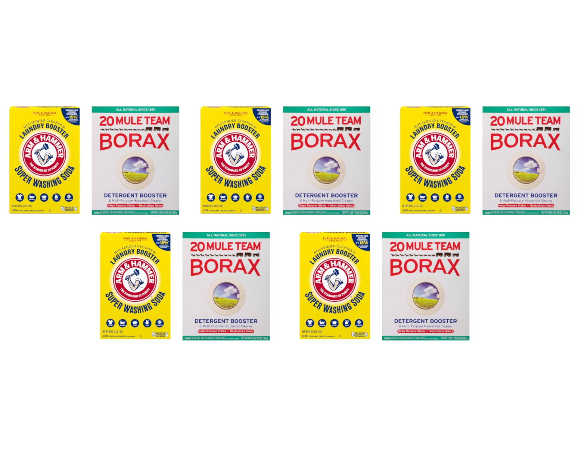 Arm & Hammer Super Washing Soda & Borax Twenty Mule Team Laundry