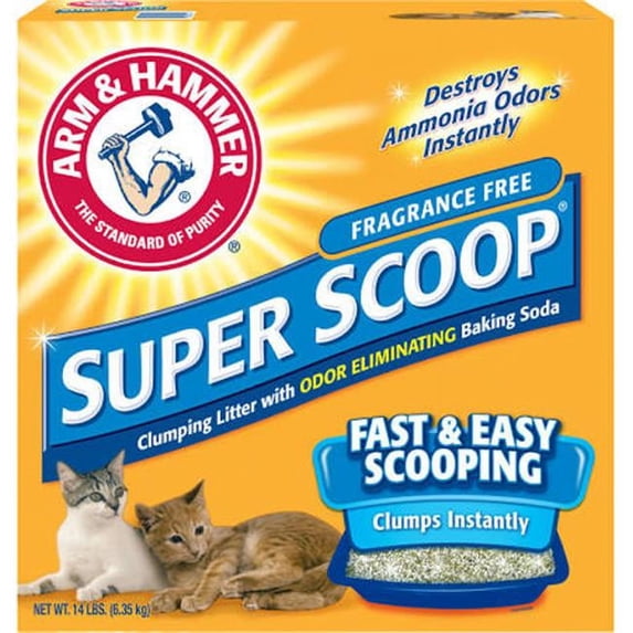 Arm & Hammer Superscoop Clumping Unscented Litter - 4 lbs