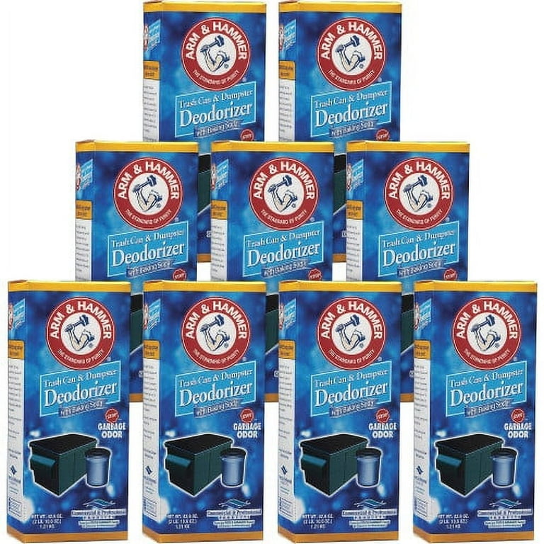 Trash Can and Dumpster Deodorizer with Baking Soda, Sprinkle Top, Original, Powder, 42.6 oz Box, 9/Carton Trash Can and Dumpster Deodorizer with Baking Soda, Sprinkle Top, Original, Powder, 42.6 oz Box, 9/Carton