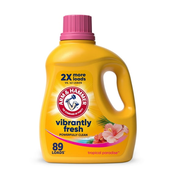 ARM & HAMMER Tropical Paradise, 89 Loads Liquid Laundry Detergent, 102.5 Fl oz