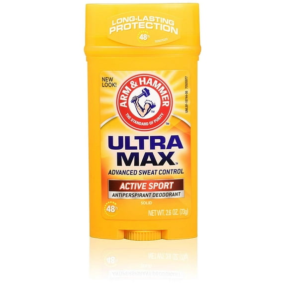 Arm & Hammer Ultra Max Antiperspirant Deodorant Solid Stick, 2.6oz, 6-Pack
