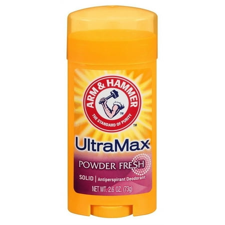 Arm & Hammer Ultramax Anti-Perspirant Deodorant Solid Powder Fresh 2.60 Oz (Pack Of 12)