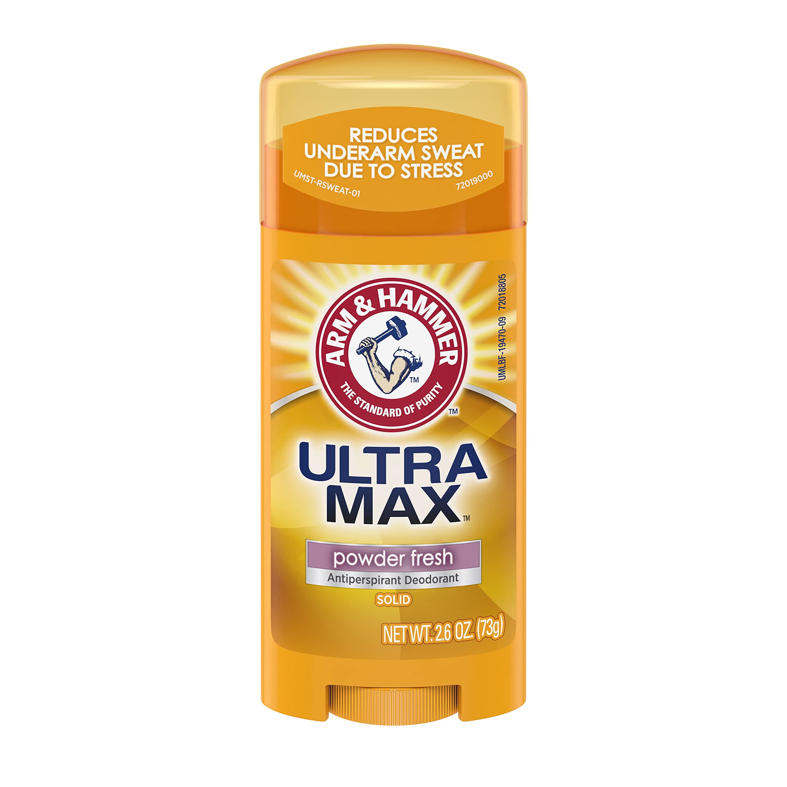Arm & Hammer Ultramax Anti-Perspirant Deodorant Solid Powder Fresh 2.60 Oz (Pack Of 7)
