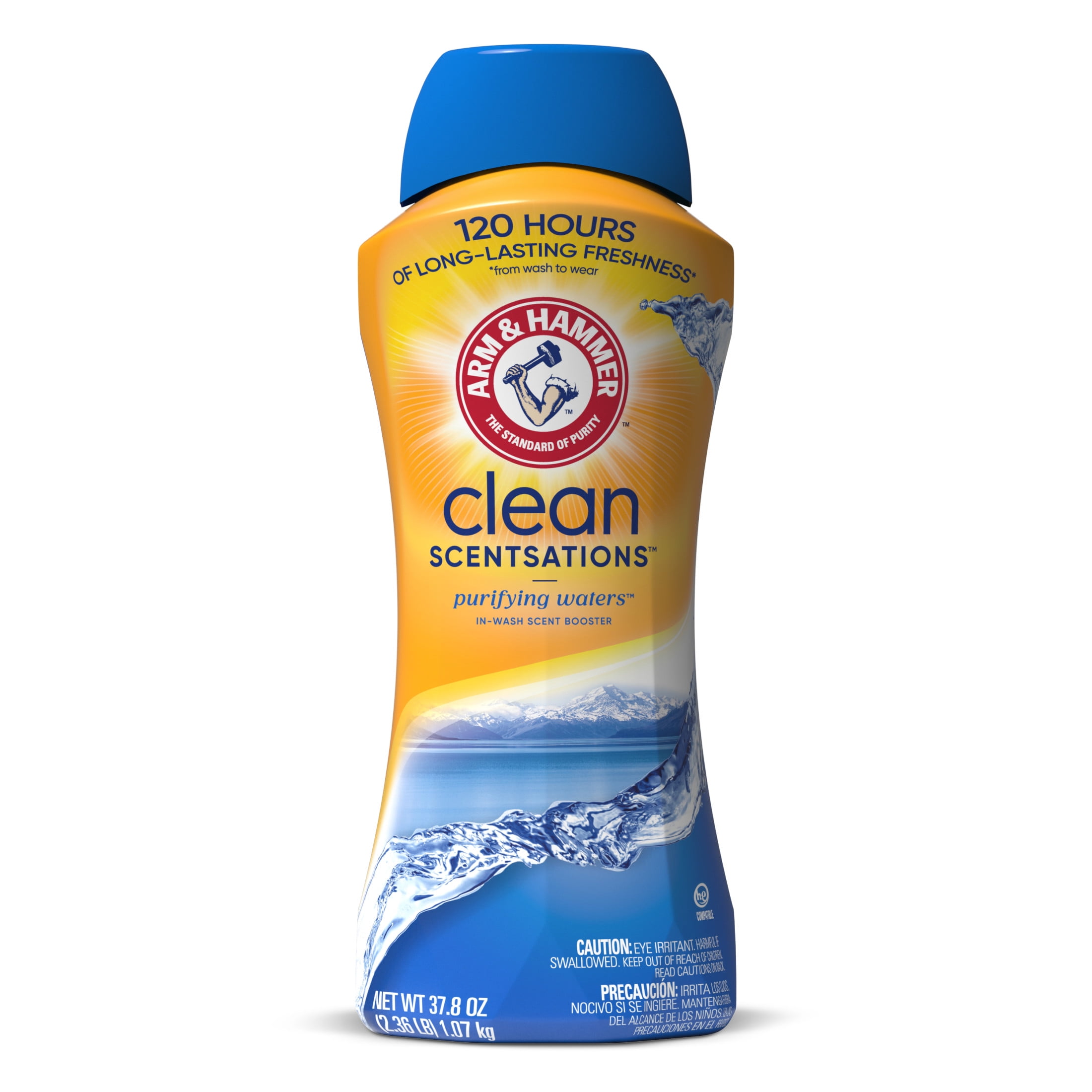 ARM & HAMMER Clean Scentsations In-Wash Scent Booster, Laundry Scent Booster Purifying Waters scent, 37.8 Oz