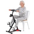 Arm and Leg Pedal Exerciser Bike for Seniors, Adjustable Resistance ...