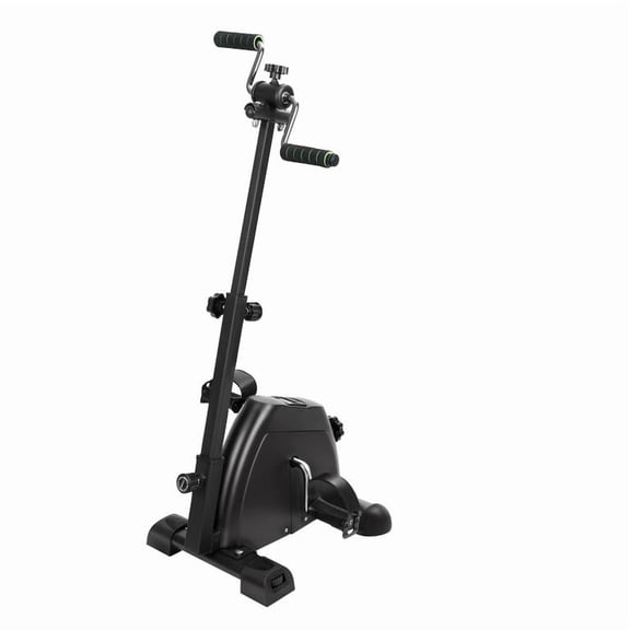 Arm Leg Pedal Exerciser for Seniors, Portable Home Rehabilitation Machine with Glove Handle, Stroke Paralysis Recovery Bike