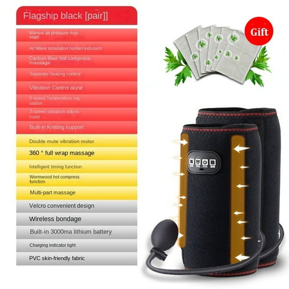 Arm Massager Air Pressure Leg Massager Electric Heating Blood Circulation Belt Massager For Body Arms And Calf Treatment