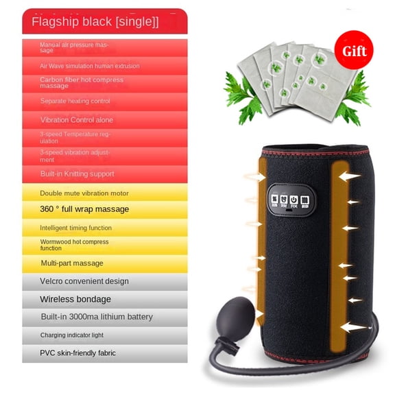 Arm Massager Air Pressure Leg Massager Electric Heating Blood Circulation Belt Massager For Body Arms And Calf Treatment