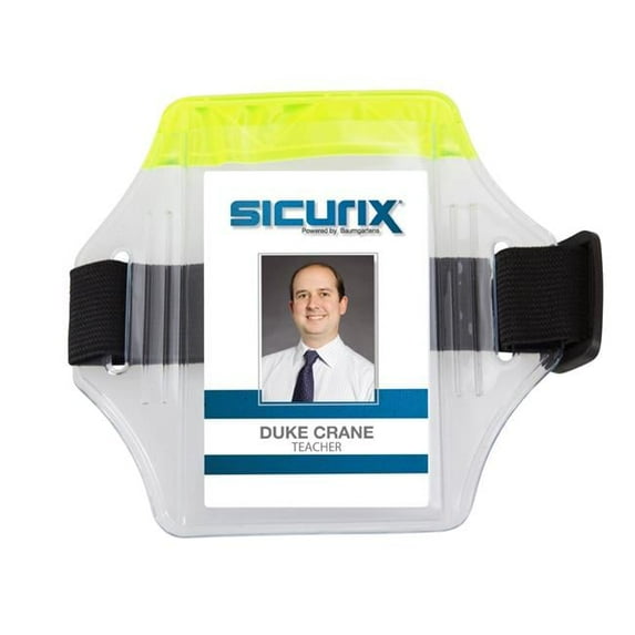 Arm Reflective Badge Holder YELLOW Arm Reflective Badge Holder - Yellow