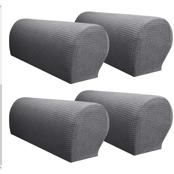 Arm Slipcovers Stretch Armchair Arm Covers Soft Polyester Furniture Protector for Chair, Sofa, Couch, Grey
