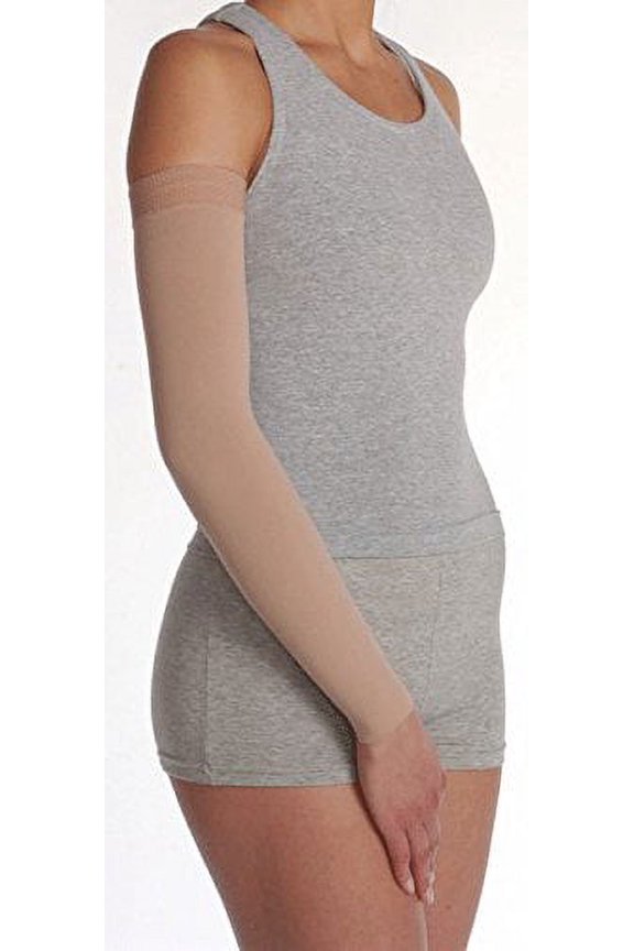 Juzo 2001 Lymphedema Armsleeve Dreamsleeve w/Silicone Band - 20-30 mmHg Reg Reg Beige IV