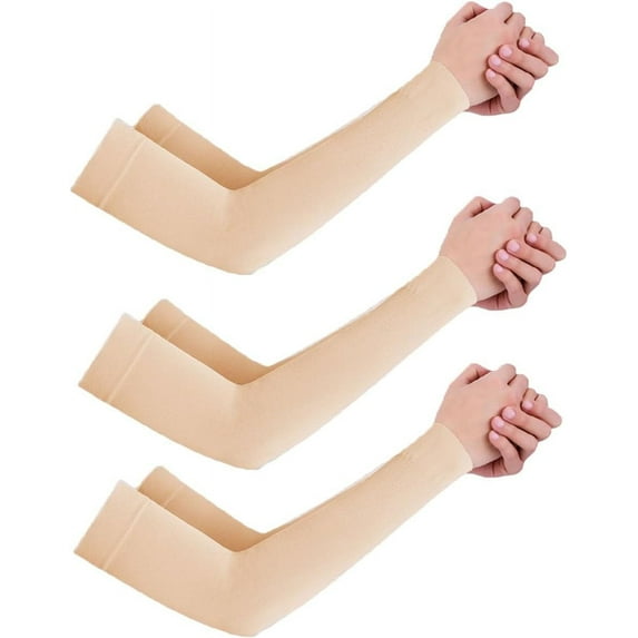 Arm Sleeves 3 Pairs for Men&Women Outdoors Sun Protection, Uv Protection Upf 50 Cooling Sports Sleeve for Sports