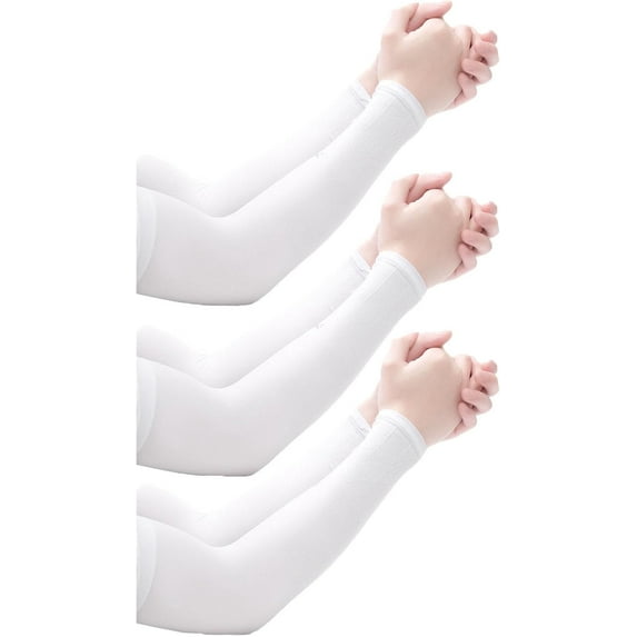 Arm Sleeves 3 Pairs for Men&Women Outdoors Sun Protection, Uv Protection Upf 50 Cooling Sports Sleeve for Sports