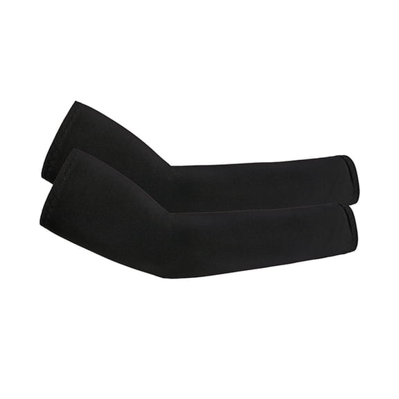 Arm Sleeves, Cooling UV Sun Protection Sports Compression for Men/Women Black One Size