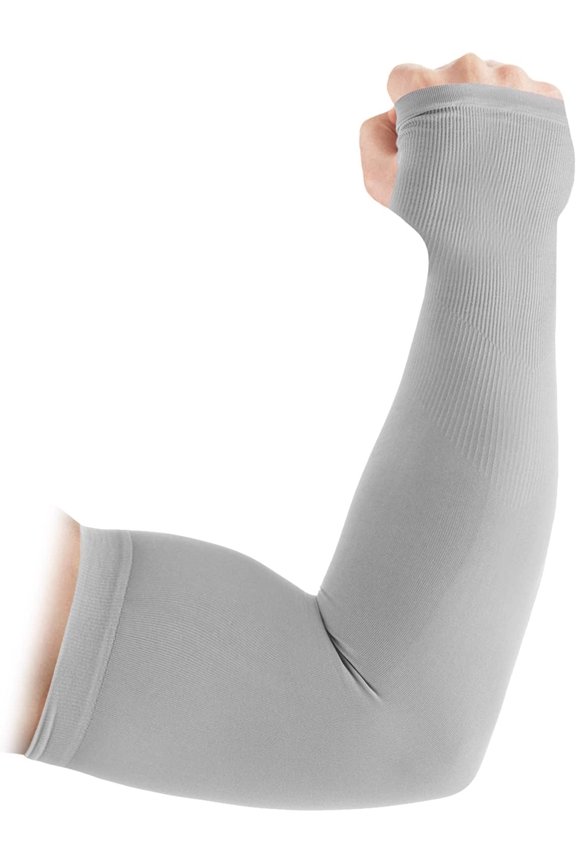 Arm Sleeves for Men and Women \u2013 8 mmHg Light Compression \u2013 1 Pair \u2013 Sun Protection \u2013 Cooling UPF 50 Compression \u2013 Basketball Running