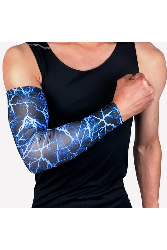 Arm Sleeves for Women Men Sun Sleeves Breathable Anti-slip Cuffs UV Compression Sun Sleeves High Elasticity Elbow Protection Arm Sleeves Protective Gear 1PC Summer Sales Under $2