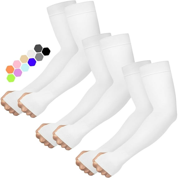 Arm Sleeves for Men Women Upf 50 Compression Arm Sleeve for UV Blocking Protection