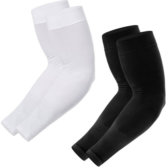 Arm Sleeves for Men Women Youth, UV Sun Protection, Tattoo Cover Up, Cooling, Compression Sports Sleeve - 2 & 4 Pairs