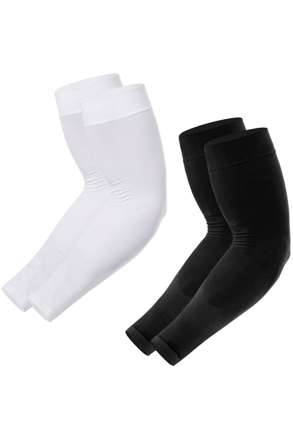 Arm Sleeves for Men Women Youth, UV Sun Protection, Tattoo Cover Up, Cooling, Compression Sports Sleeve - 2 & 4 Pairs
