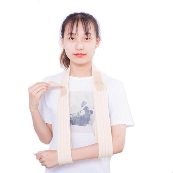 Arm Sling Medical Support Strap for Broken and Fractured Bones, Adjustable Shoulder, Rotator Cuff Full Soft Immobilizer, for Left, Right Arm, Men Women, S