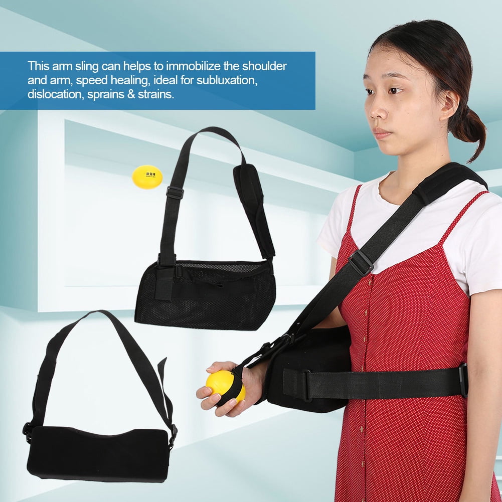 Arm Sling Shoulder Abduction With Exercise For Injury Support, Arm