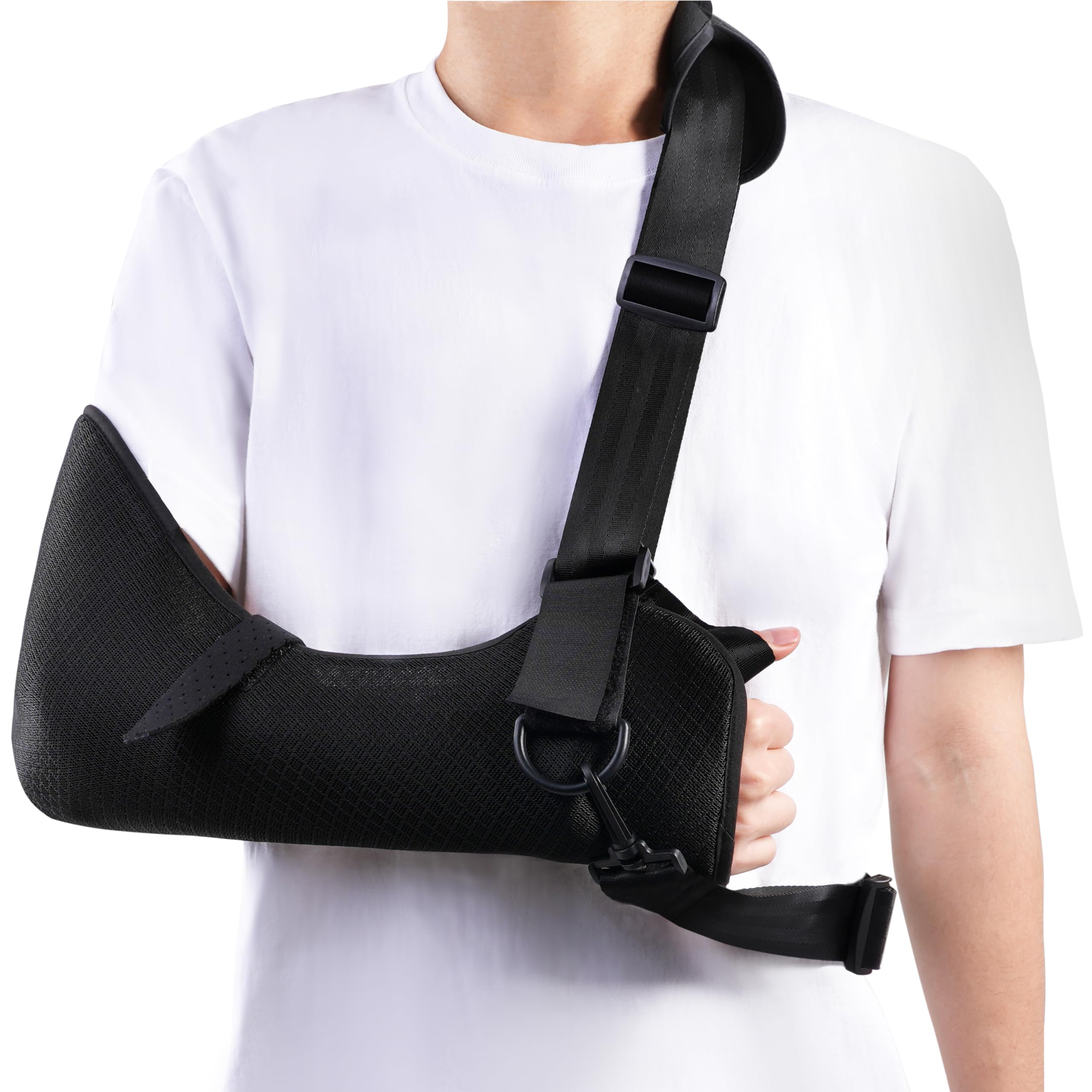 Arm Sling Shoulder Immobilizer, Arm Sling for Shoulder Injury with Back