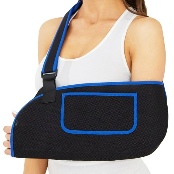 Arm Sling for Shoulder Injury Rotator Cuff Torn Wrist and Elbow Surgery, Arm Sling Adjustable Padded Elbow Dislocation and Sprain Brace, Shoulder Immobilizer Sling for Men&Women Arm Support Str
