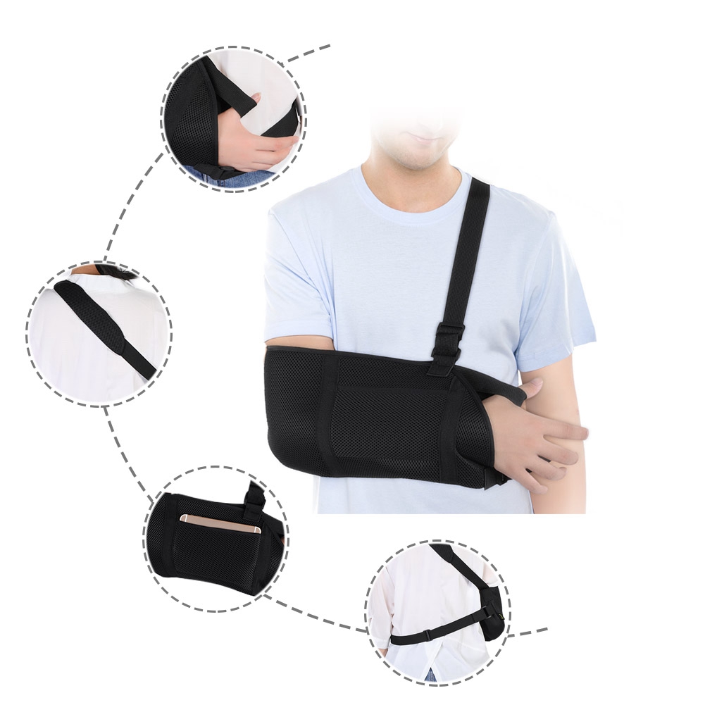 Arm Sling With Thumb Support, Dislocated Shoulder Sling For Broken Arm