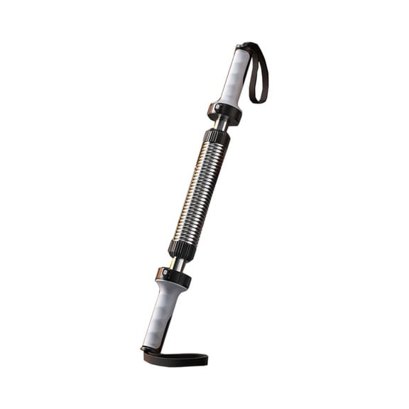 Arm Strength Bar, 20-50kg Adjustable Chest Muscle Training Exerciser Multi-Functional Fitness Spring Resistance Bar Mens Home Gym Upper Body Workout Equipment White